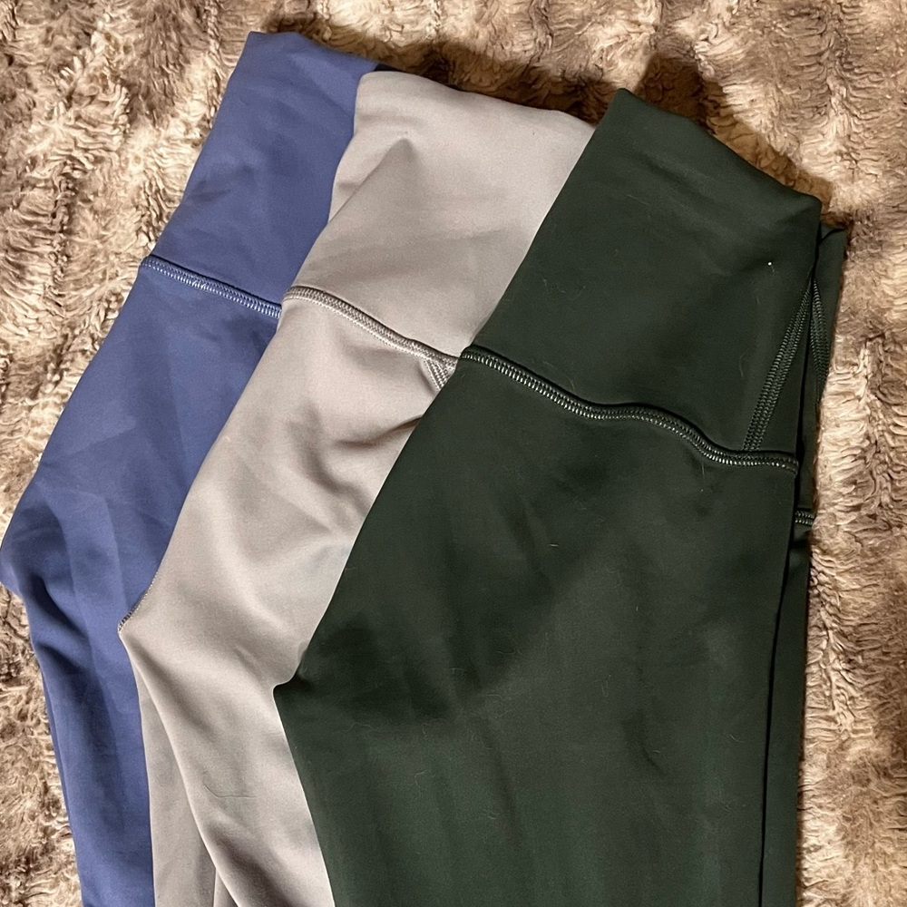 a bundle of 3 pairs of LuLuLemon Leggings